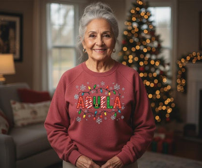 Christmas "Abuelo" Sweatshirt | Matching family sweatshirts En Español | Familia Sweatshirts | Abuelo Sweatshirt for Christmas
