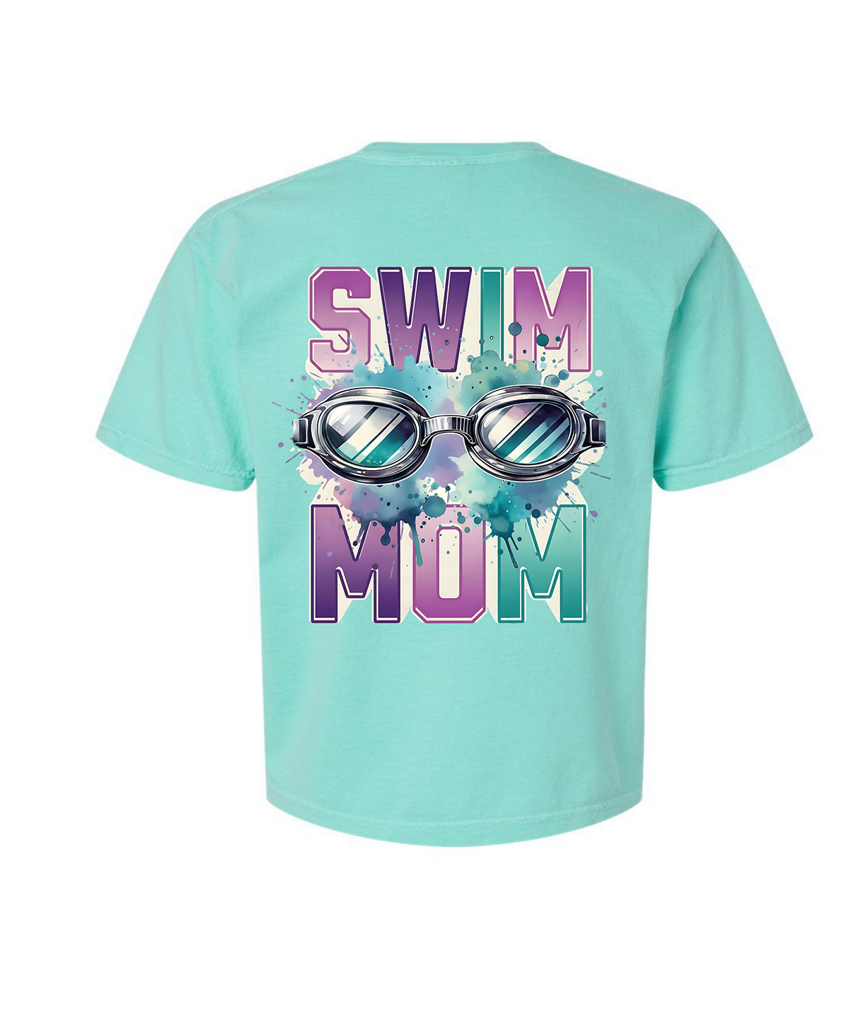 Barracudas Swim Mom Adult Comfort Colors® Boxy T-Shirt | Relaxed Vintage Swim Graphic Tee
