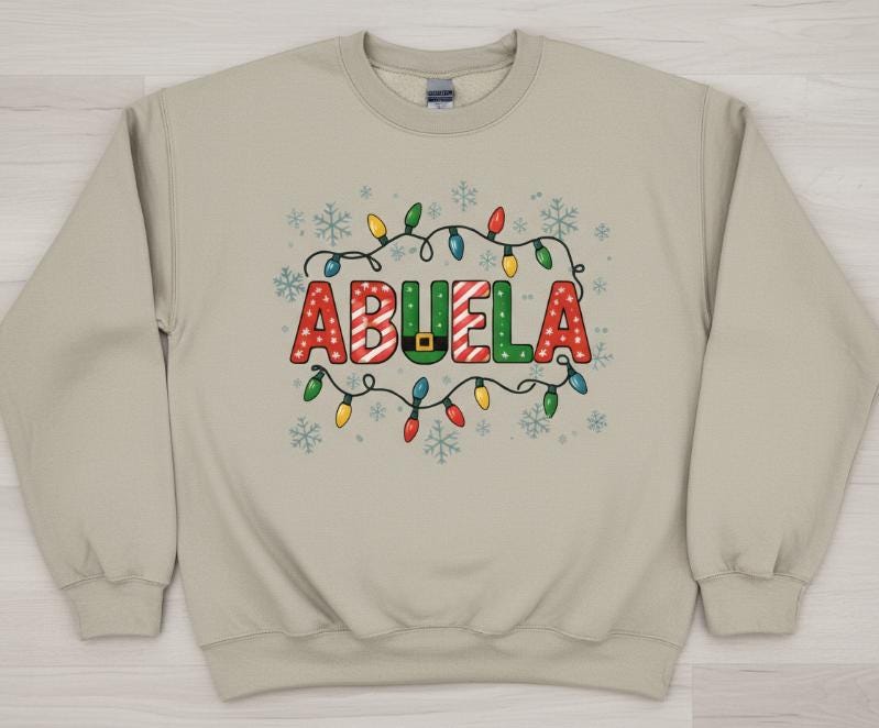 Christmas "Abuelo" Sweatshirt | Matching family sweatshirts En Español | Familia Sweatshirts | Abuelo Sweatshirt for Christmas