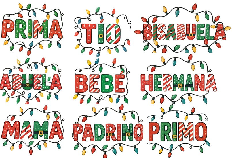 Christmas "FAMILA" Sweatshirt | Matching family sweatshirts En Español | Familia Sweatshirts | Abuela Christmas Gift