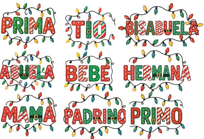 Christmas "FAMILA" Sweatshirt | Matching family sweatshirts En Español | Familia Sweatshirts | Abuela Christmas Gift